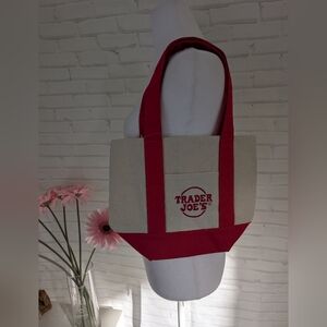 NWT Mini Canvas Tote Bag From Trader Joe's